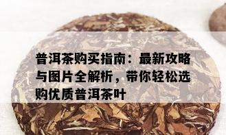 普洱茶购买指南：最新攻略与图片全解析，带你轻松选购优质普洱茶叶