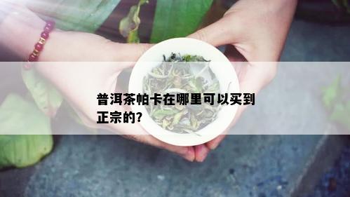 普洱茶帕卡在哪里可以买到正宗的？