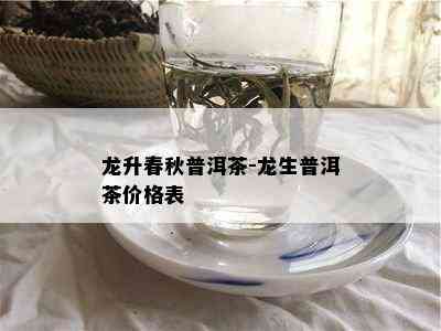 龙升春秋普洱茶-龙生普洱茶价格表