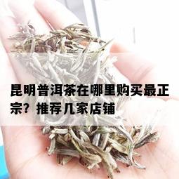 昆明普洱茶在哪里购买最正宗？推荐几家店铺