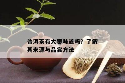 普洱茶有大枣味道吗？了解其来源与品尝方法