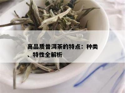 高品质普洱茶的特点：种类、特性全解析