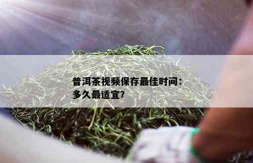 普洱茶视频保存更佳时间：多久最适宜？