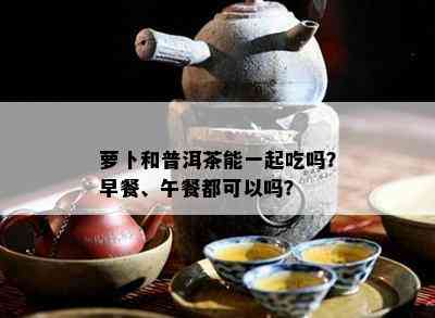 萝卜和普洱茶能一起吃吗？早餐、午餐都可以吗？