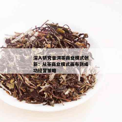 深入研究普洱茶商业模式创新：从茶商业模式画布到成功经营策略