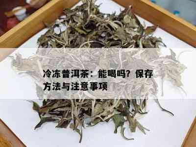 冷冻普洱茶：能喝吗？保存方法与注意事项