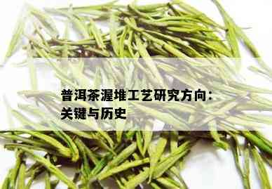 普洱茶渥堆工艺研究方向：关键与历史