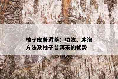 柚子皮普洱茶：功效、冲泡方法及柚子普洱茶的优势