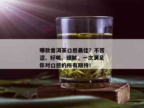 哪款普洱茶口感更佳？不苦涩、好喝、细腻，一次满足你对口感的所有期待！