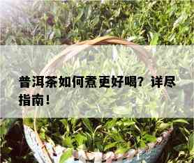 普洱茶如何煮更好喝？详尽指南！