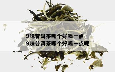 9味普洱茶哪个好喝一点-9味普洱茶哪个好喝一点呢