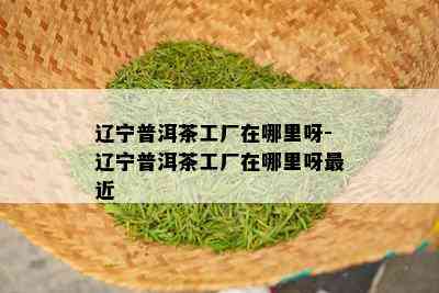 辽宁普洱茶工厂在哪里呀-辽宁普洱茶工厂在哪里呀最近