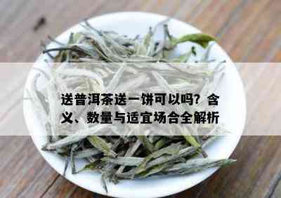 送普洱茶送一饼可以吗？含义、数量与适宜场合全解析