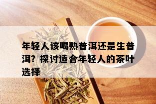 年轻人该喝熟普洱还是生普洱？探讨适合年轻人的茶叶选择