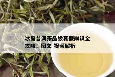 冰岛普洱茶品级真假辨识全攻略：图文 视频解析