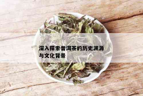 深入探索普洱茶的历史渊源与文化背景