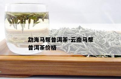 勐海马帮普洱茶-云南马帮普洱茶价格