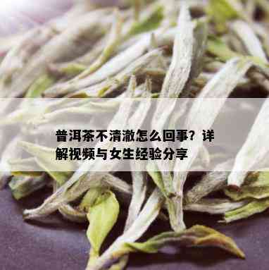 普洱茶不清澈怎么回事？详解视频与女生经验分享