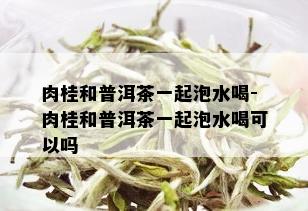 肉桂和普洱茶一起泡水喝-肉桂和普洱茶一起泡水喝可以吗