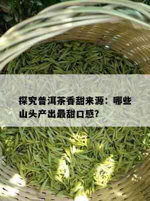 探究普洱茶香甜来源：哪些山头产出最甜口感？