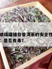 玻璃罐储存普洱茶的安全性：是否有？