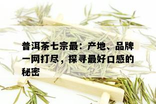 普洱茶七宗最：产地、品牌一网打尽，探寻更好口感的秘密