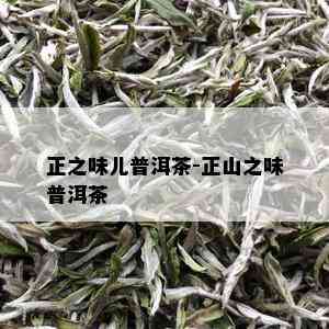 正之味儿普洱茶-正山之味普洱茶