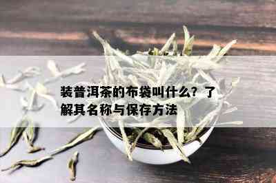 装普洱茶的布袋叫什么？了解其名称与保存方法