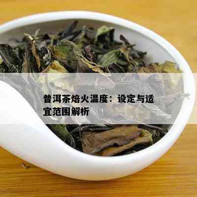 普洱茶焙火温度：设定与适宜范围解析