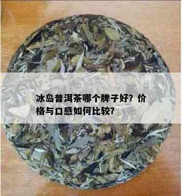 冰岛普洱茶哪个牌子好？价格与口感如何比较？