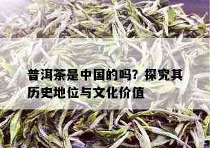 普洱茶是中国的吗？探究其历史地位与文化价值