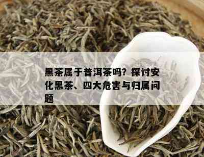 黑茶属于普洱茶吗？探讨安化黑茶、四大危害与归属问题