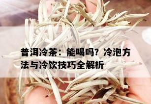 普洱冷茶：能喝吗？冷泡方法与冷饮技巧全解析