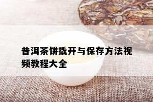 普洱茶饼撬开与保存方法视频教程大全