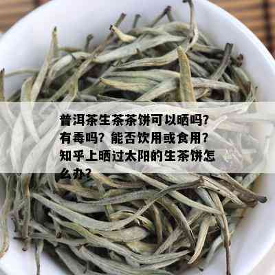 普洱茶生茶茶饼可以晒吗？有吗？能否饮用或食用？知乎上晒过太阳的生茶饼怎么办？