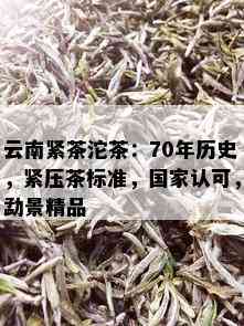 云南紧茶沱茶：70年历史，紧压茶标准，国家认可，勐景精品