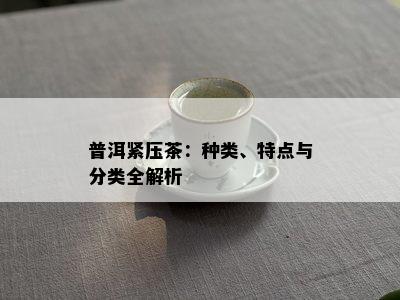 普洱紧压茶：种类、特点与分类全解析