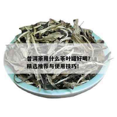 普洱茶用什么茶叶罐好喝？精选推荐与使用技巧！