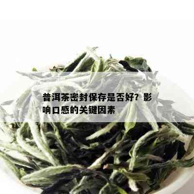 普洱茶密封保存是否好？影响口感的关键因素