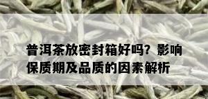 普洱茶放密封箱好吗？影响保质期及品质的因素解析