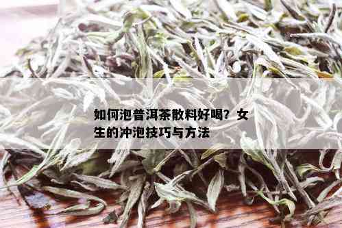 如何泡普洱茶散料好喝？女生的冲泡技巧与方法