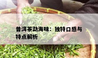 普洱茶勐海味：独特口感与特点解析