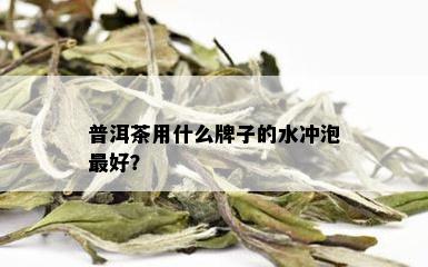 普洱茶用什么牌子的水冲泡更好？