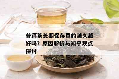 普洱茶长期保存真的越久越好吗？原因解析与知乎观点探讨