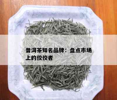 普洱茶知名品牌：盘点市场上的佼佼者