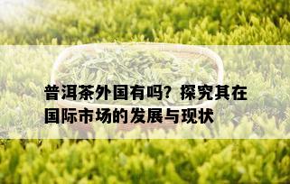 普洱茶外国有吗？探究其在国际市场的发展与现状