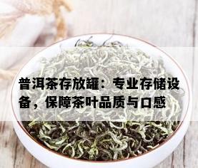 普洱茶存放罐：专业存储设备，保障茶叶品质与口感