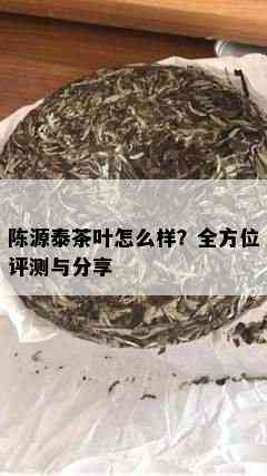 陈源泰茶叶怎么样？全方位评测与分享