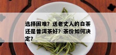 选择困难？送老丈人的白茶还是普洱茶好？茶价如何决定？