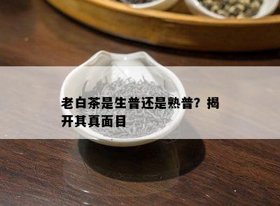 老白茶是生普还是熟普？揭开其真面目